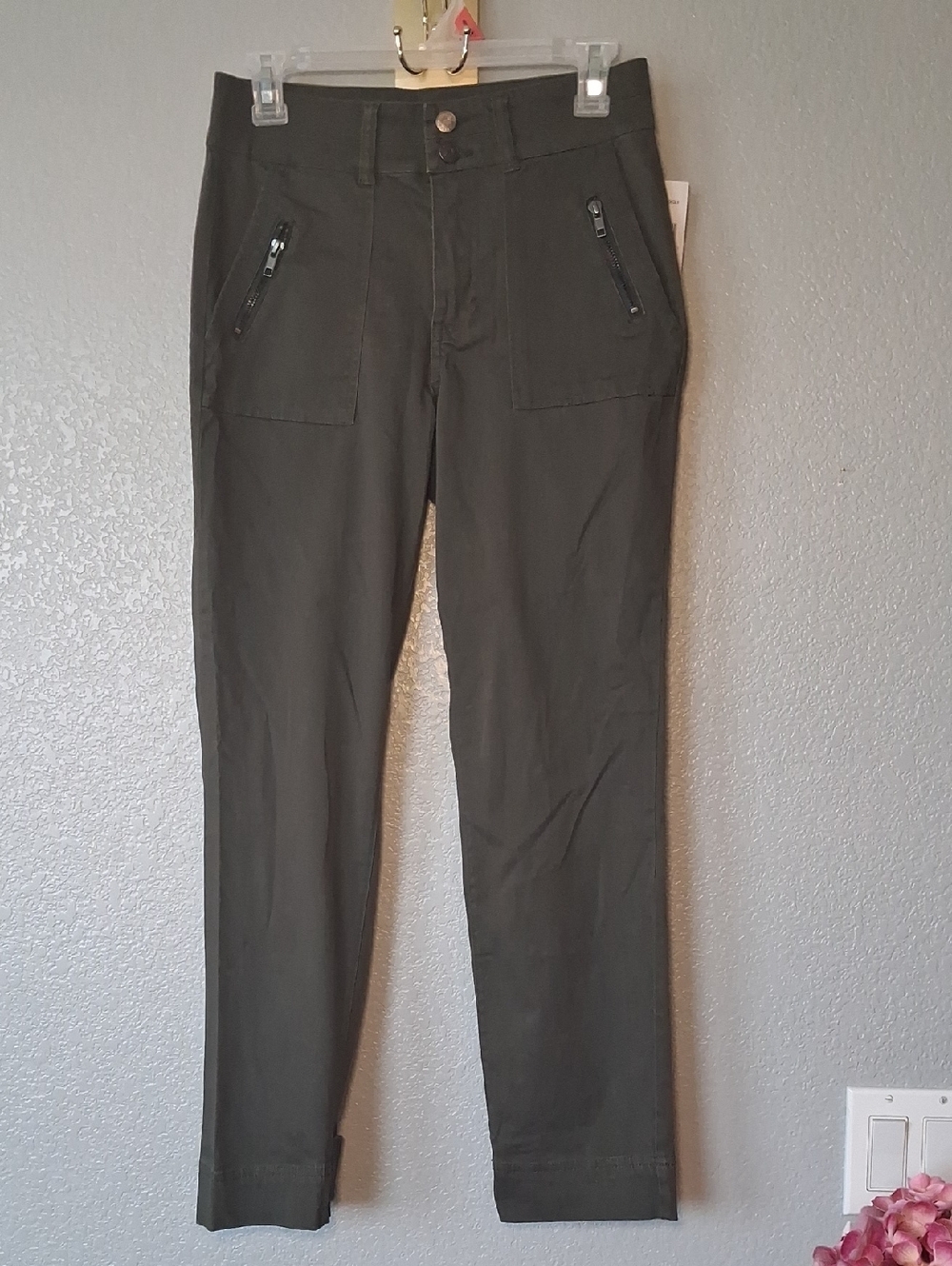Kut from the Kloth Dark Olive Utility Slim Pants